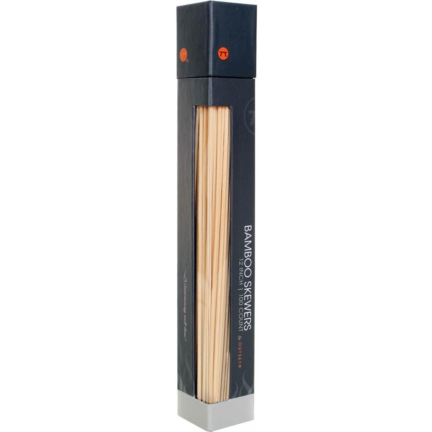 Outset 12-Inch Round Bamboo Skewers - 100 Count Package thumbnail