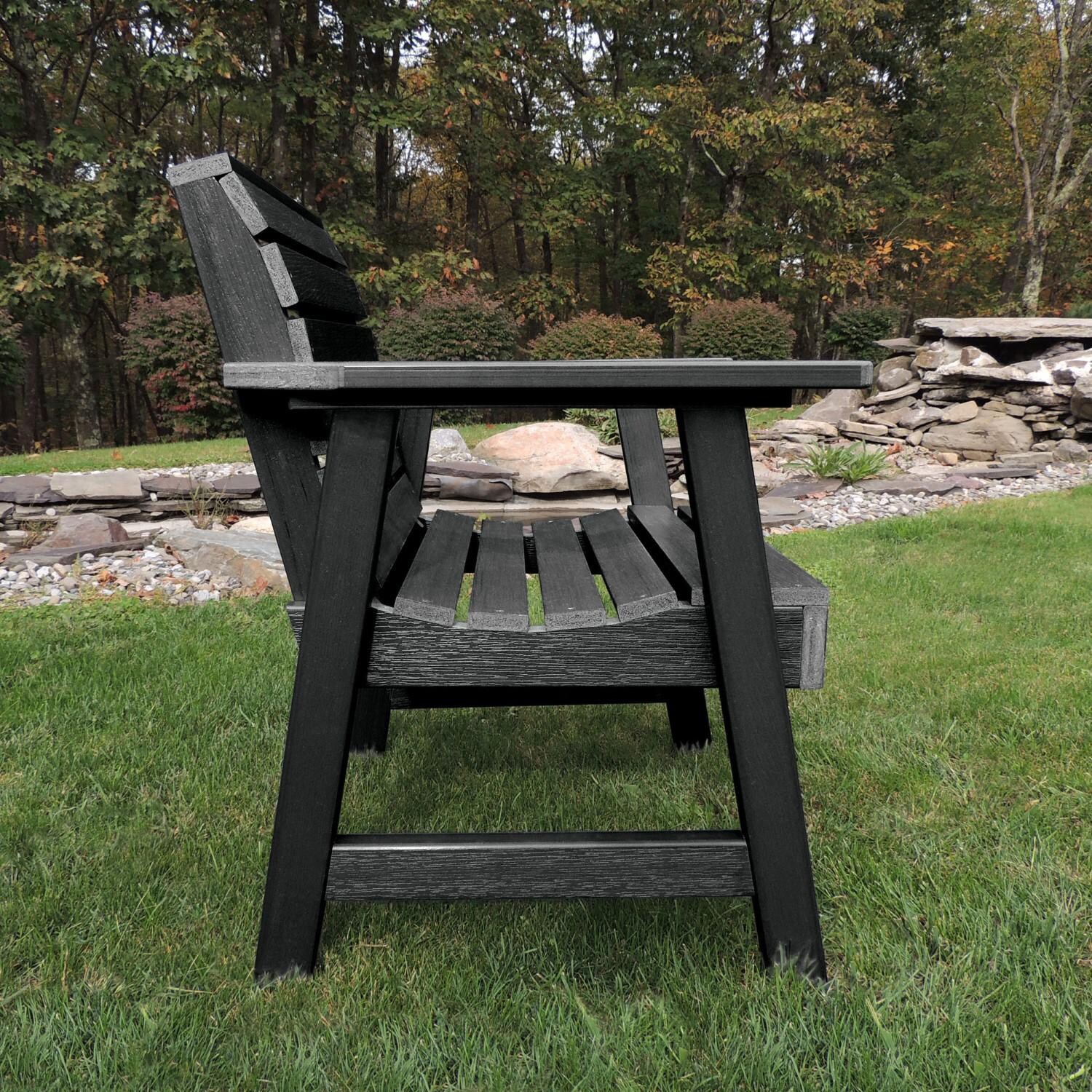 Lakeview Elm Pointe Garden Chair - Black - Side View thumbnail
