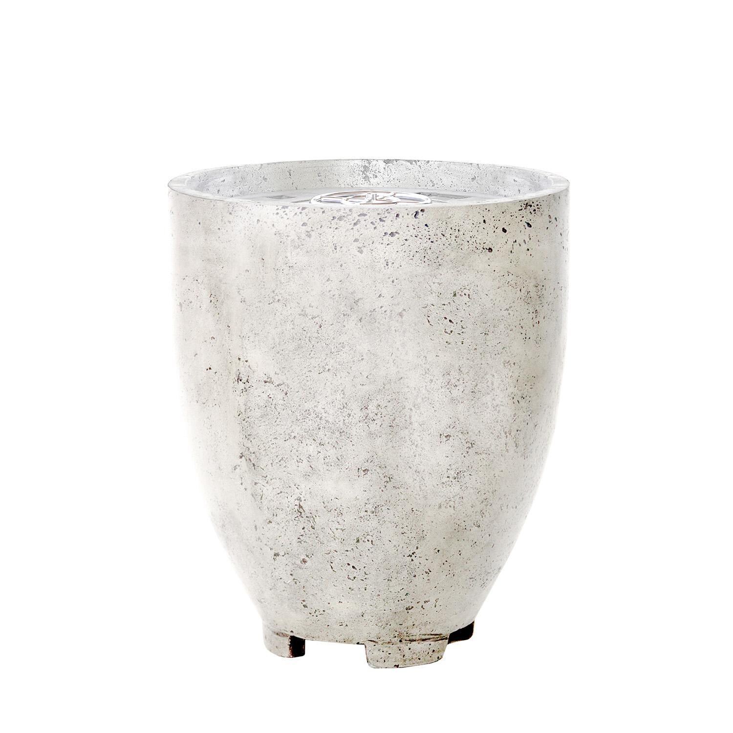 Pentola 1 24-in Round GFRC Natural Gas Fire Urn in Natural by Prism Hardscapes