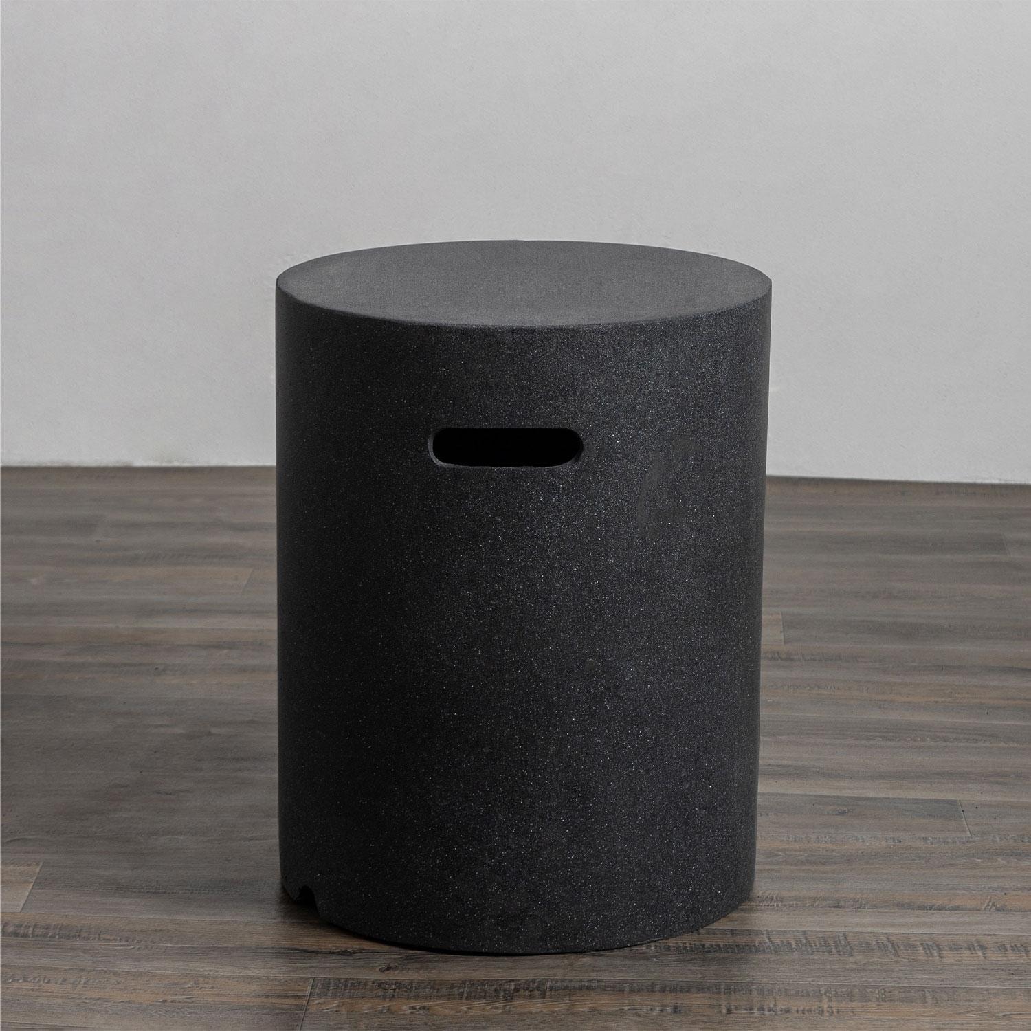 Glenwood 16 Inch Round Propane Tank Cover in Graphite by Lakeview Outdoor Designs - Lifestyle thumbnail
