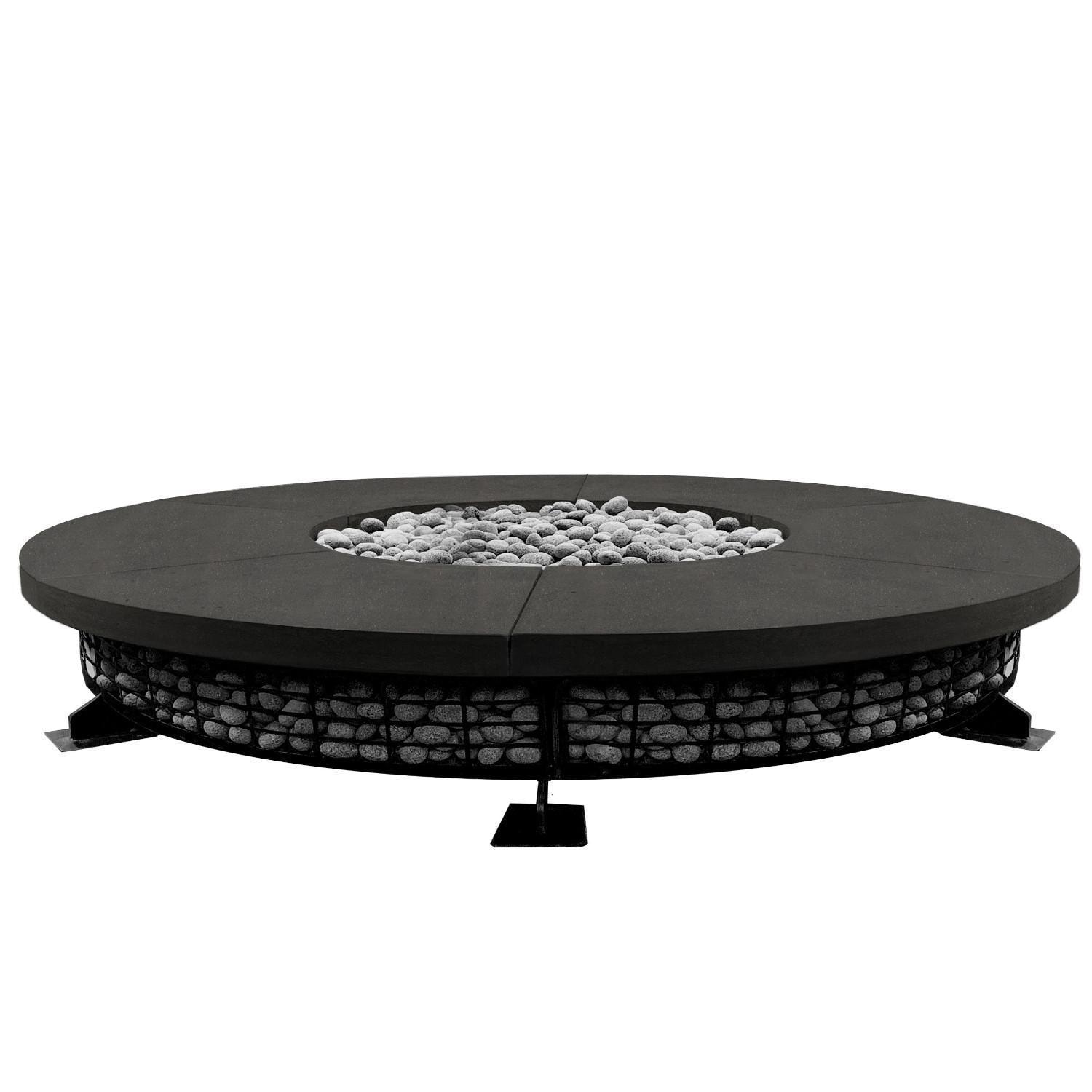 Prism Hardscapes SCPH-FUEGO8FTD-2 Fuego 89 89-in Natural Gas Fire Pit Table - White Background thumbnail