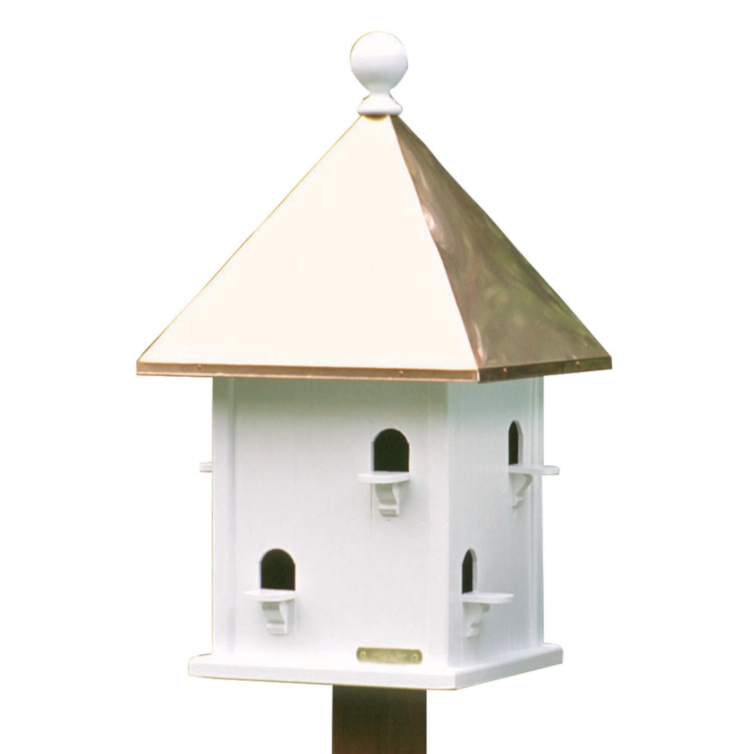 Lazy Hill Farm Designs Square Birdhouse W/ Polished Copper Roof By Good Directions thumbnail