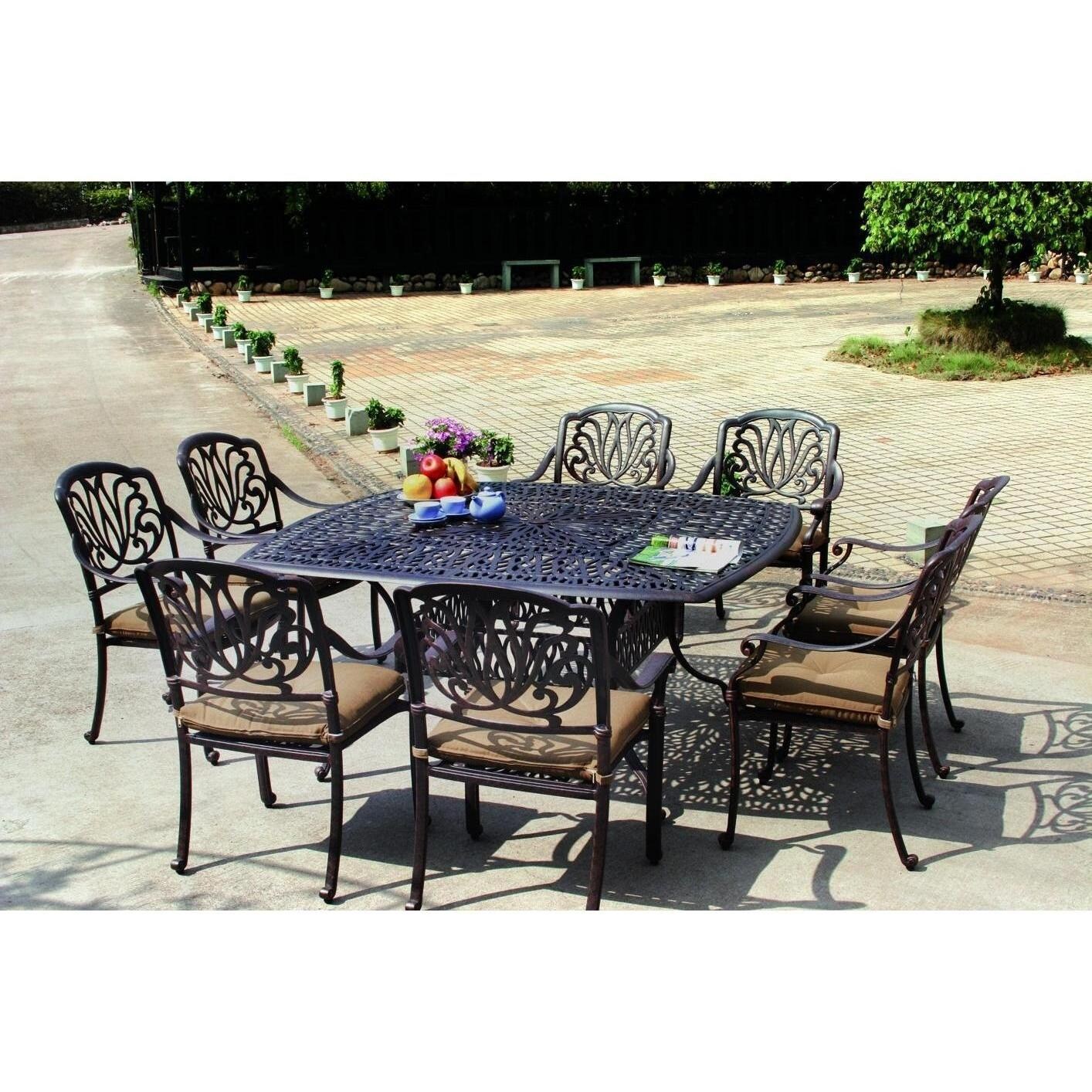 Darlee Elisabeth 8-Person Patio Dining Set thumbnail