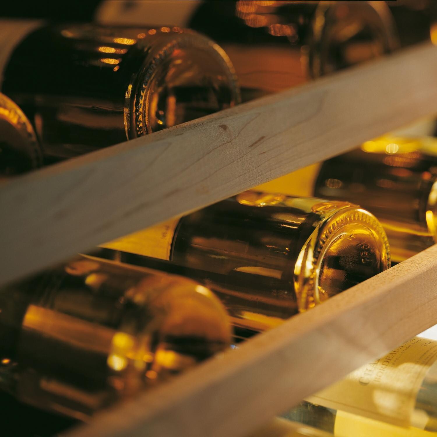 Viking VCWB301RSS Professional 30-Inch 150 Bottle Right Hinge Triple Zone Wine Cellar - Wood Front Shelving thumbnail