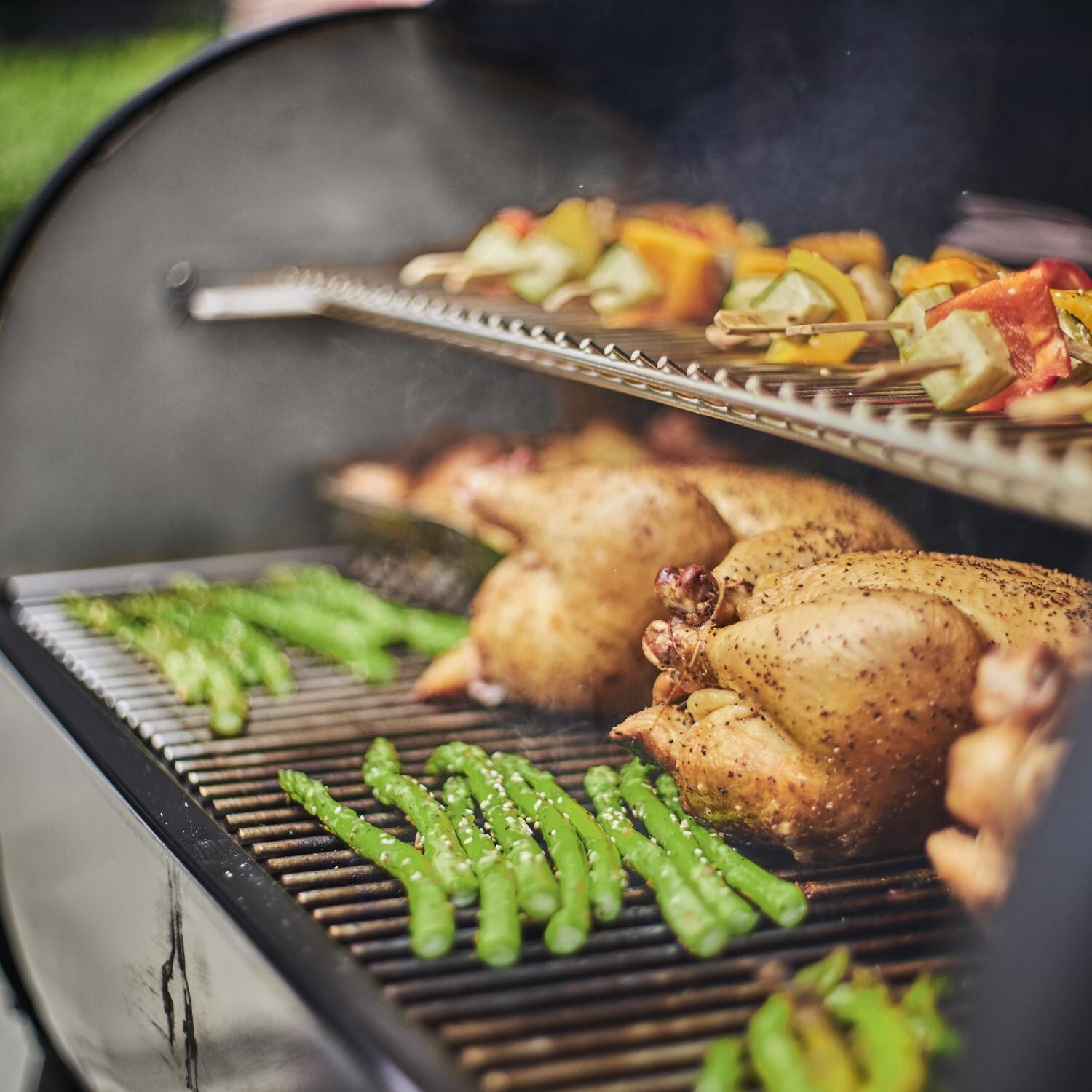 Weber - 23510201 - SmokeFire EX6 Gen 2 36-Inch Wi-Fi Enabled Wood Fired Pellet Grill - Loaded With Food thumbnail