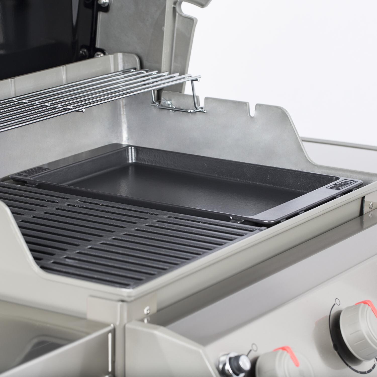 Weber - 7658 - Porcelain-Enameled Cast-Iron Griddle For Spirit II 200/300 & Spirit 200/300 Series Grills - Placed In Grill thumbnail