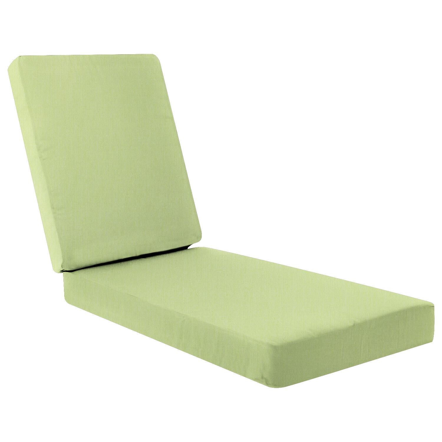 Sunbrella Canvas Parrot Long Outdoor Replacement Chaise Lounge Cushion W/ Knife Edge By UltimatePatio.com thumbnail