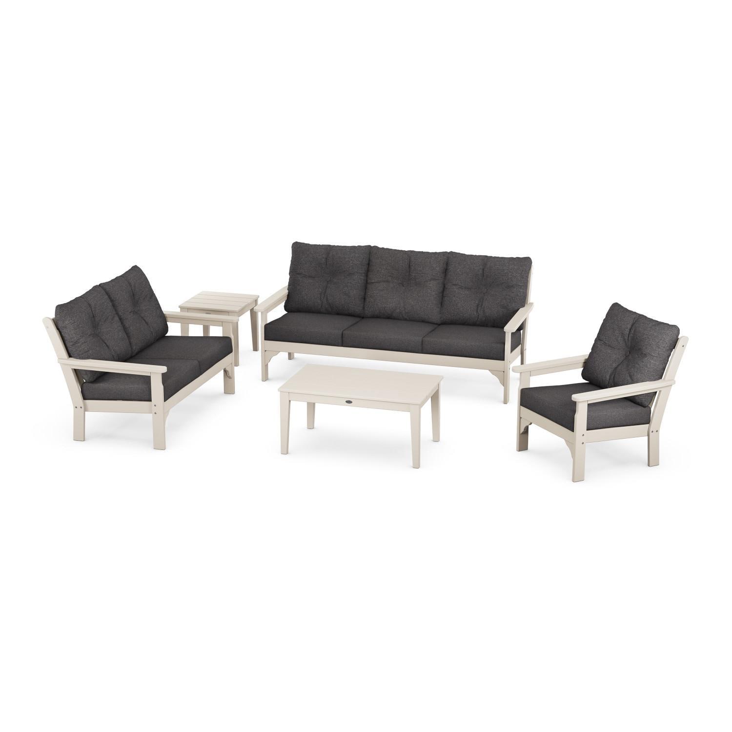 Vineyard 5 Pc Recycled Plastic Sofa Seating Set