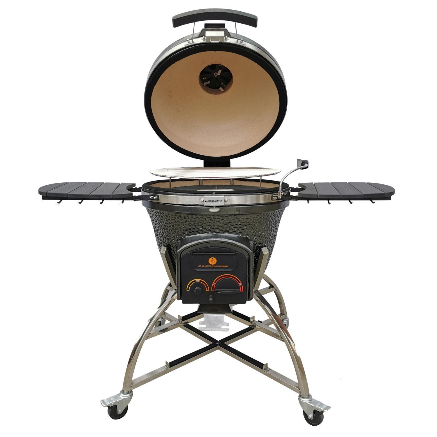 Vision XD-702MG Elite Series Kamado Grill - Open thumbnail