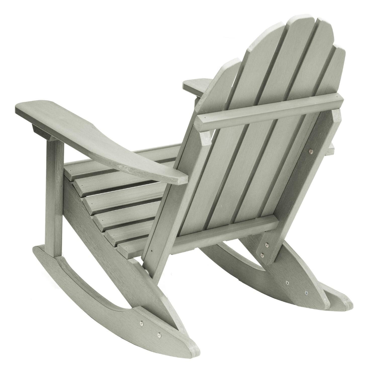 Lakeview The Charmville Adirondack Rocking Chair - Eucalyptus - Back thumbnail