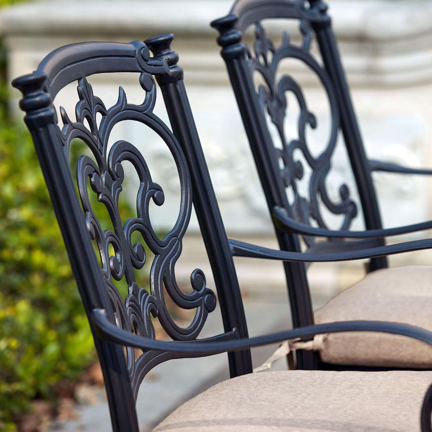 Darlee B/201010-1 / CUSHION Santa Barbara Patio Dining Chair Side View- Lifestyle thumbnail