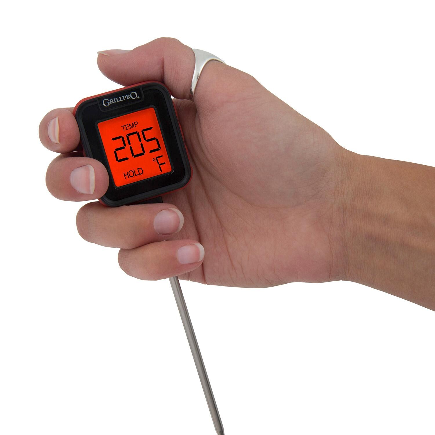 GrillPro Instant Read Thermometer - 13825 - In Hand - White Background thumbnail