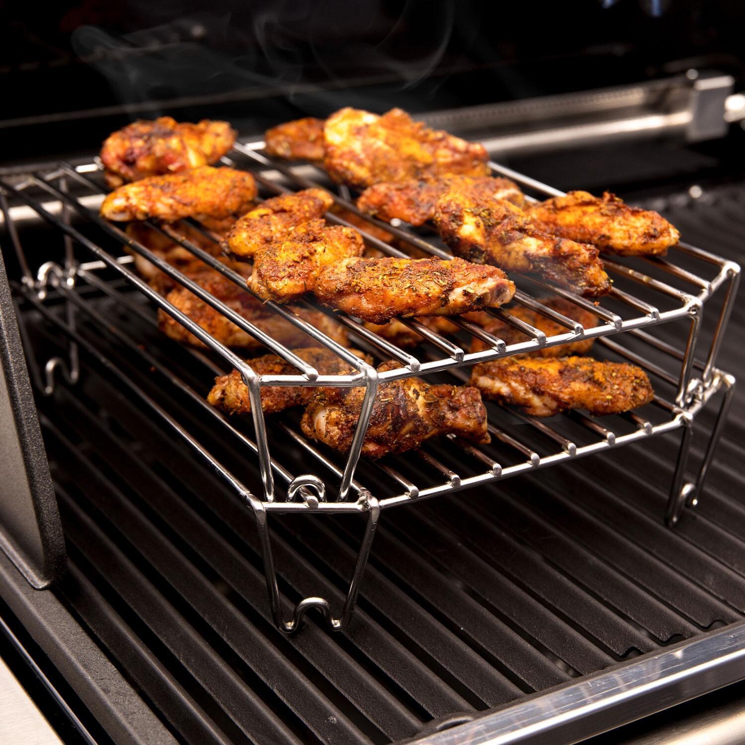 Broil King 63110 Stack-A-Rack - Cooked Meat On Grill - Liestyle thumbnail