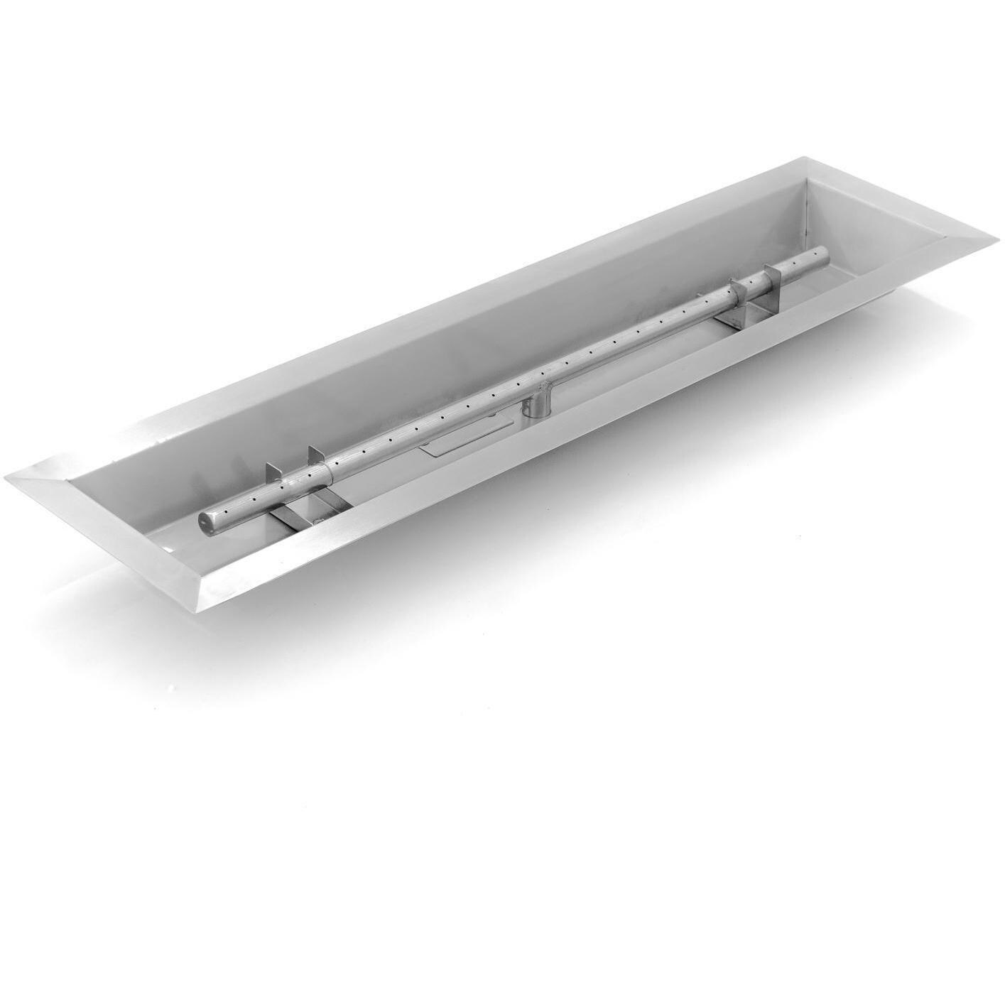 BBQGuys Signature 30-Inch Linear Drop-In Pan With 25-Inch Natural Gas T-Burner