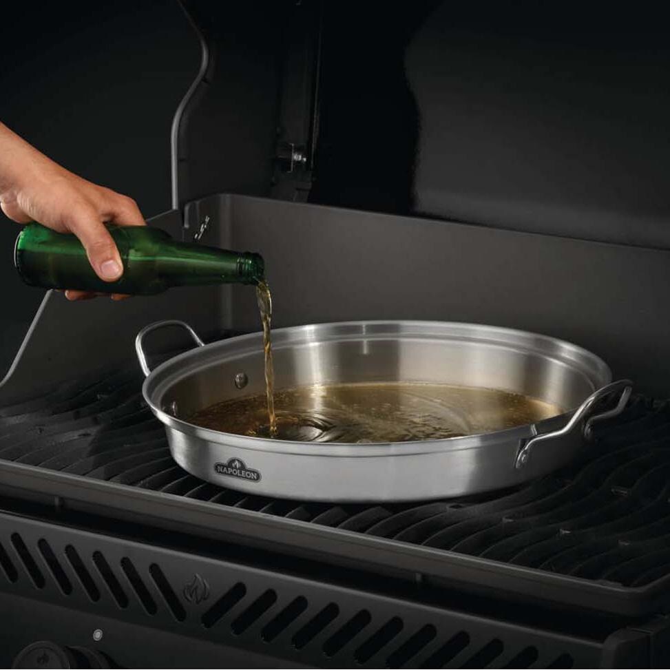 Napoleon 56067 PRO Chicken Infusion Roaster - Lid Off - White Background thumbnail