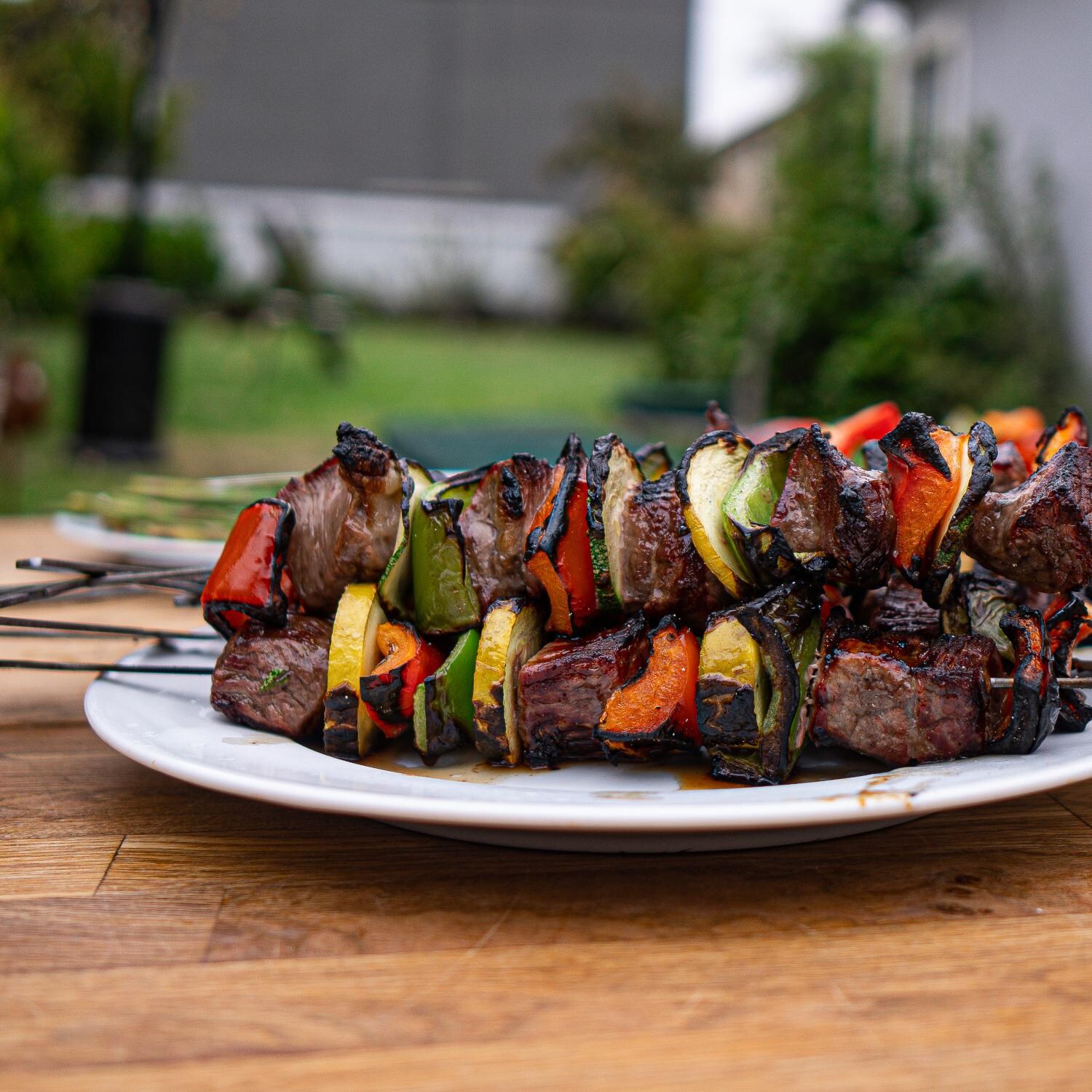 BBQ Dragon BBQD320 Domino Style Kabob Skewers Rack - Tasty Kebabs thumbnail