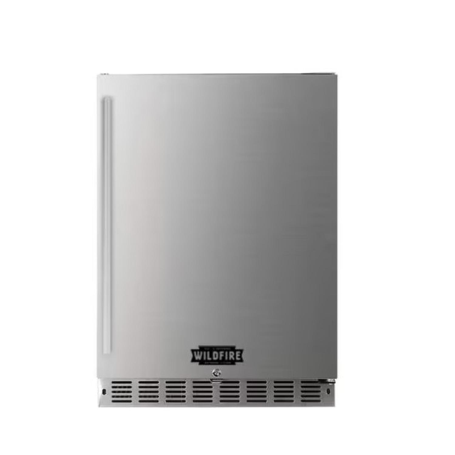 Wildfire WF-PRO36G-RH-NG 36 Inch Grill Outdoor Kitchen Package w/15 Inch Side Griddle & 24 Inch Outdoor Rated Refrigerator - Refrigerator - White Background thumbnail