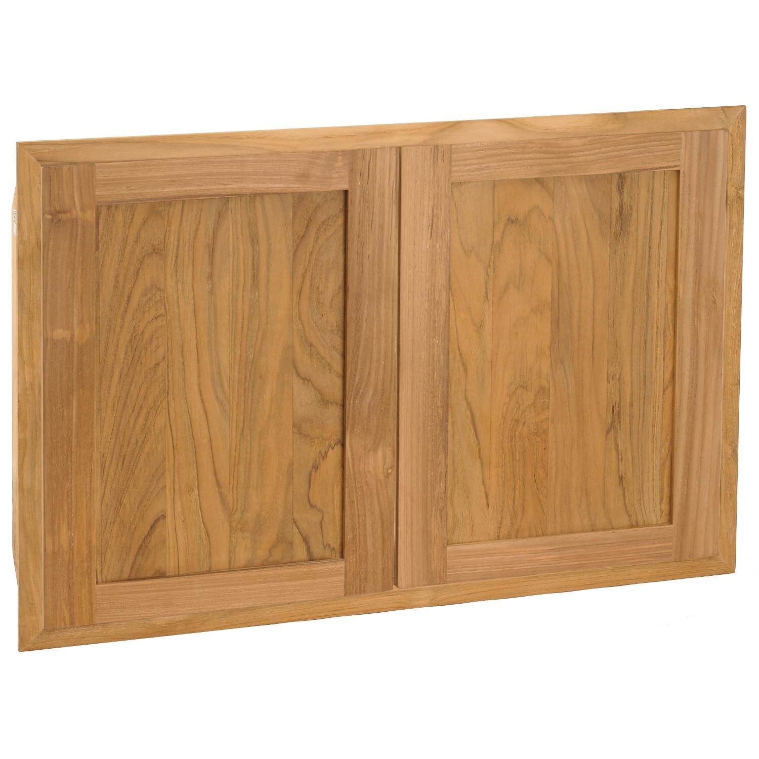 Pacific Teak AD2-34S | Shaker 34-Inch Teak Wood Double Access Door thumbnail