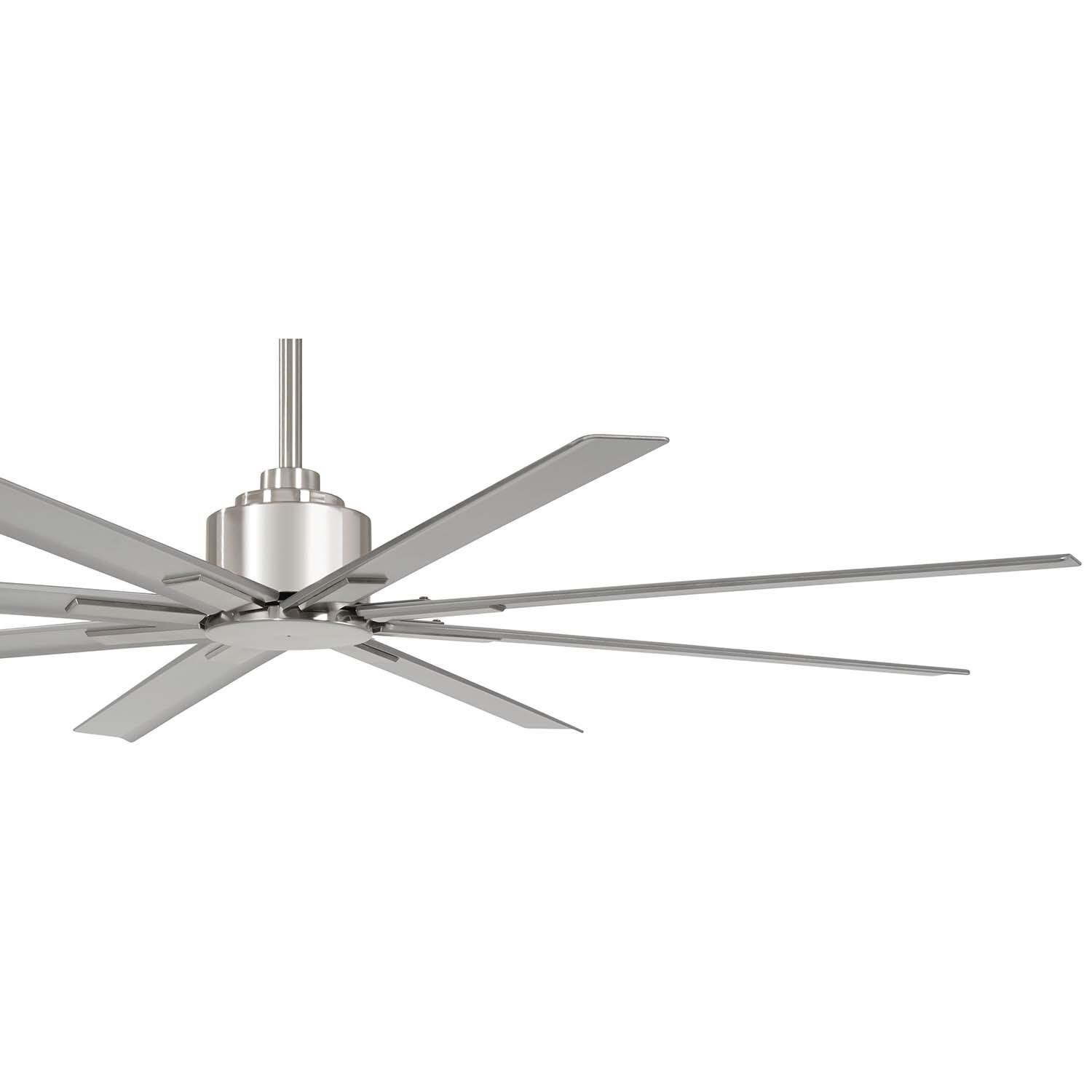 Minka-Aire F896-65-BNW Xtreme H2O 65-Inch 8-Blade Ceiling Fan in Brushed Nickel Finish w/ Silver Blades - Blades thumbnail