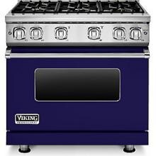 Viking Professional 7 Series 36-Inch 6-Burner Propane Gas Range - Cobalt Blue - VGR73616BCBLP image