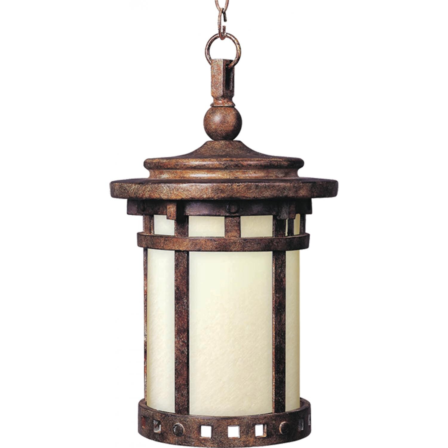 Maxim Santa Barbara LED 55038MOSE 7W 17-Inch One Light LED Outdoor Hanging Lantern - Sienna thumbnail