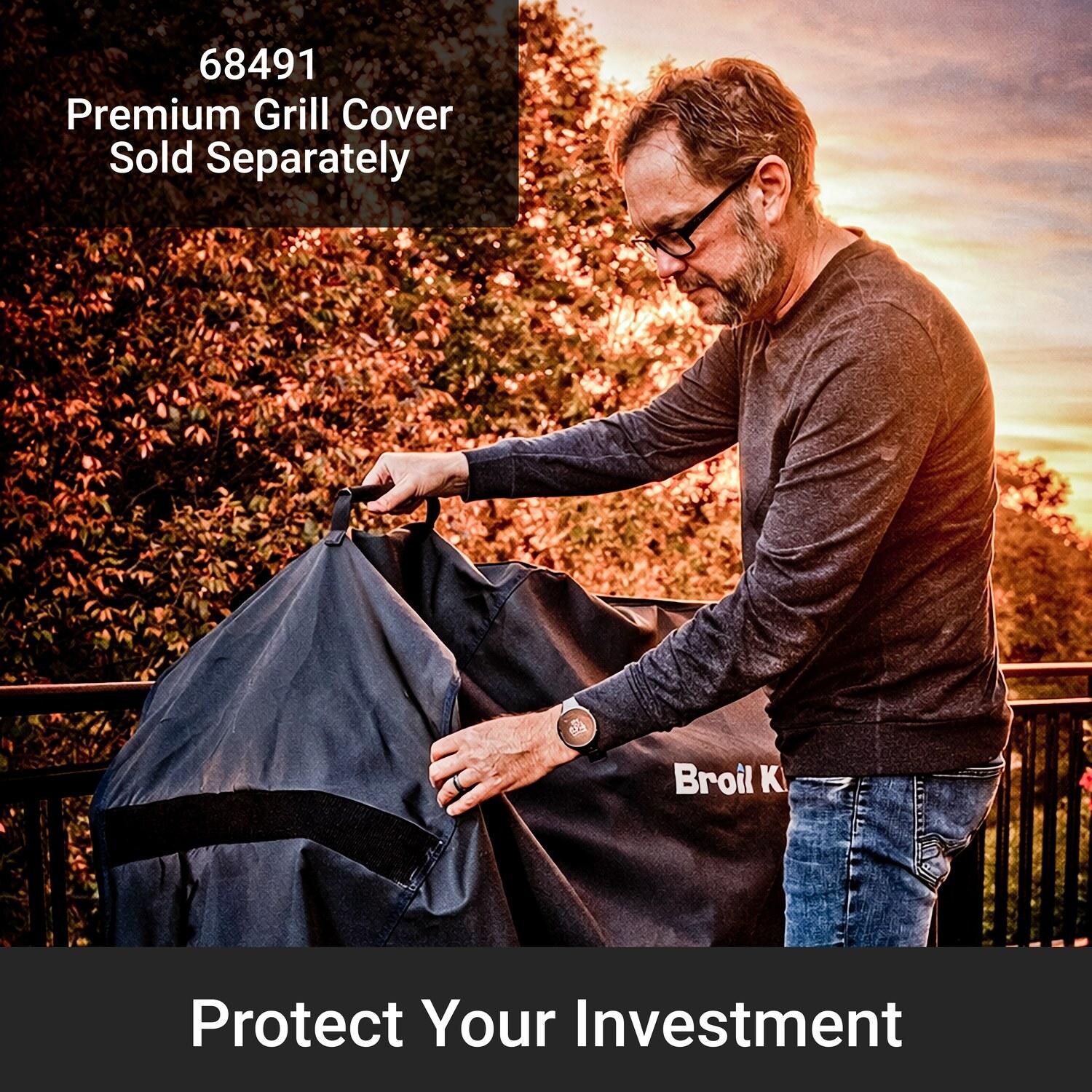 Broil King 687247 Regal Q 490 Pro IR Natural Gas Grill - Protect Your Investment (Grill Cover) - Detail thumbnail