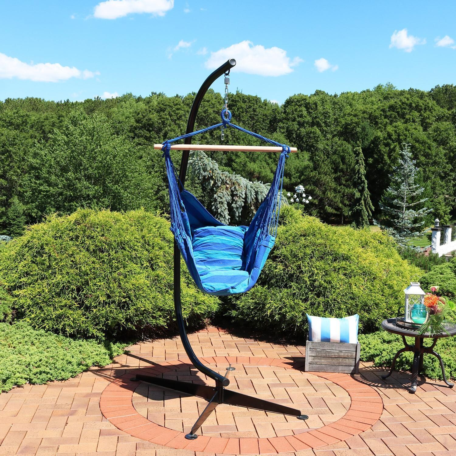 Ultimate Patio Hanging Hammock Chair w/ C-Stand - Lifestyle thumbnail