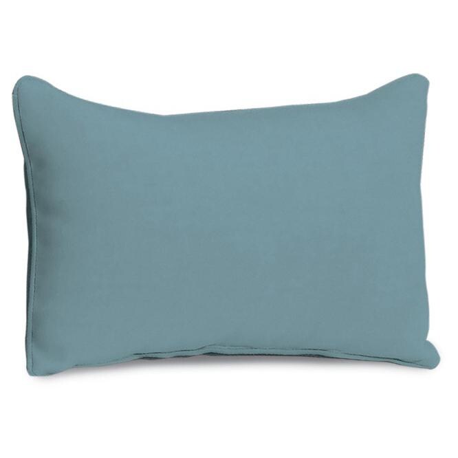 Ice Blue Polyester Outdoor Lumbar Pillow by Oxford Garden thumbnail