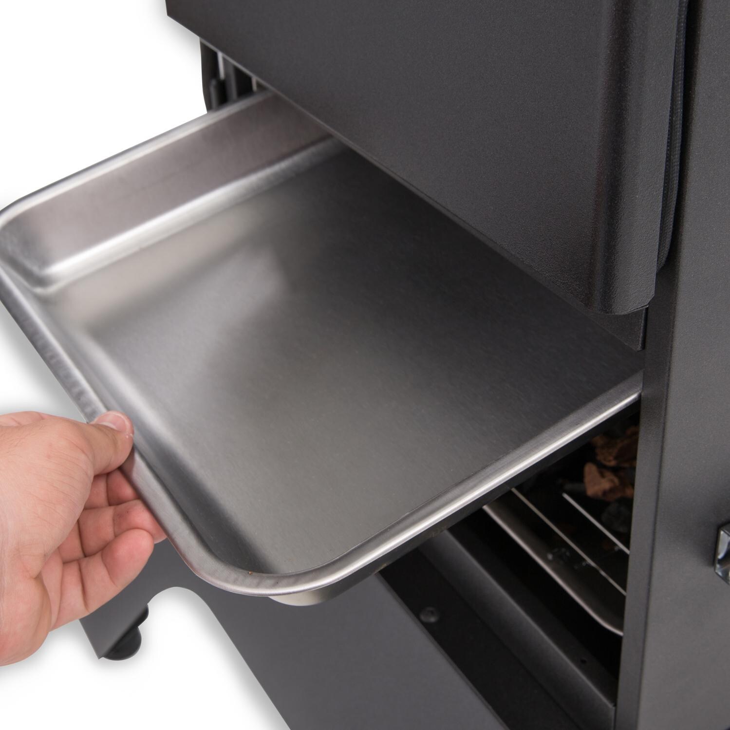 Broil King 28-Inch Smoke Vertical Charcoal Smoker - Stainless Steel Water Pan