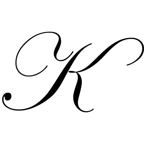 Oxford Garden Signature Series Patio Bench Monogram - Letter K thumbnail