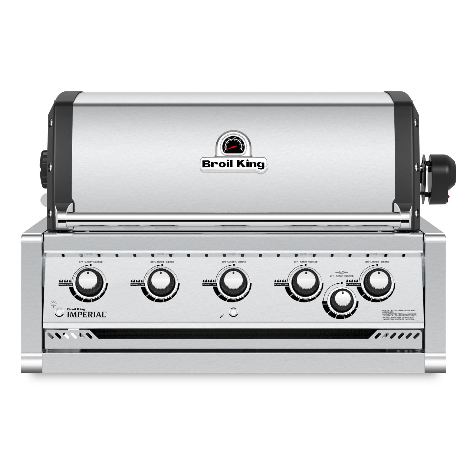 Broil King 958074 Imperial S 570 5-Burner Built-In Propane Gas Grill With Rotisserie - Stainless Steel thumbnail
