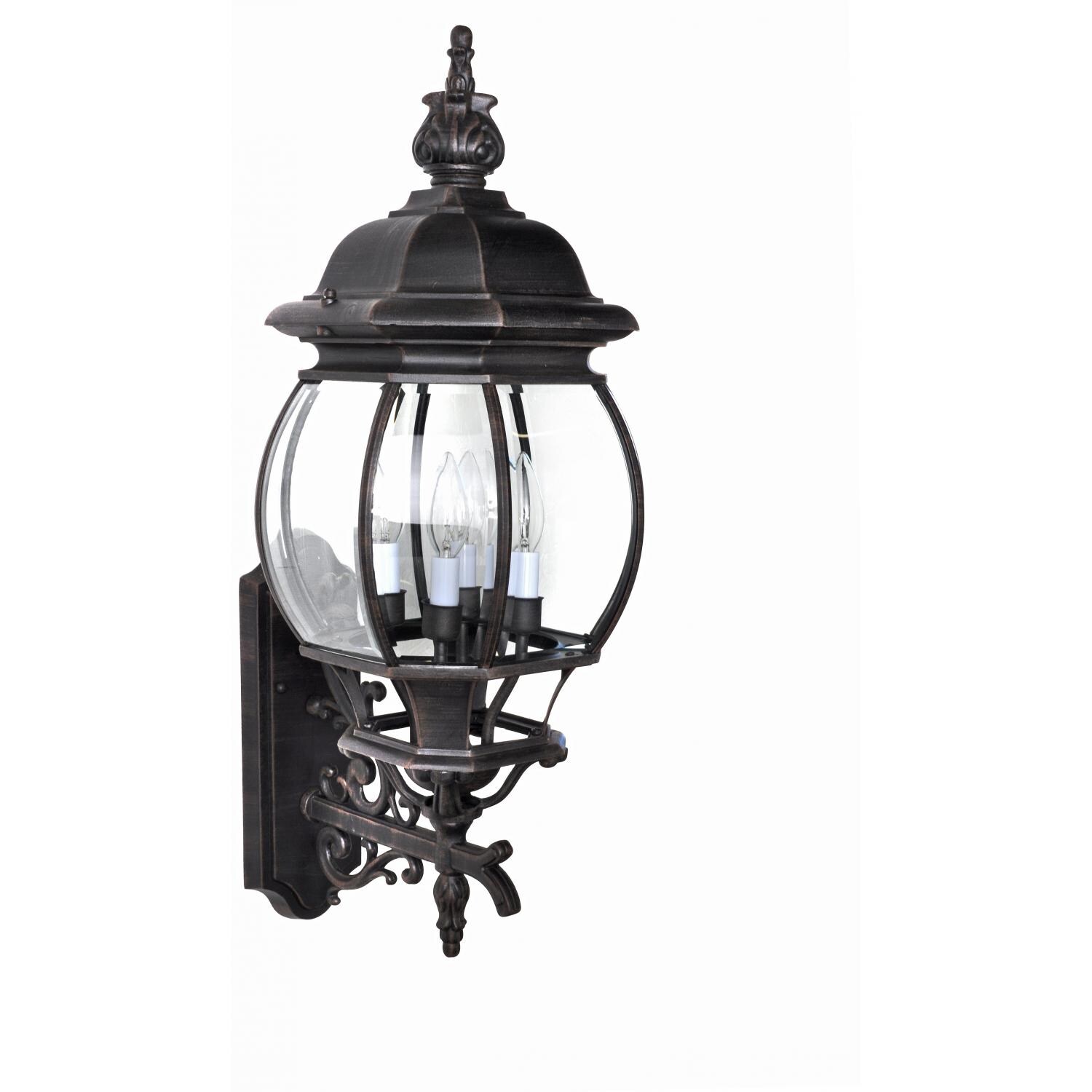 Maxim Crown Hill Four Light 28-Inch Outdoor Wall Light - Rust Patina - 1037RP image