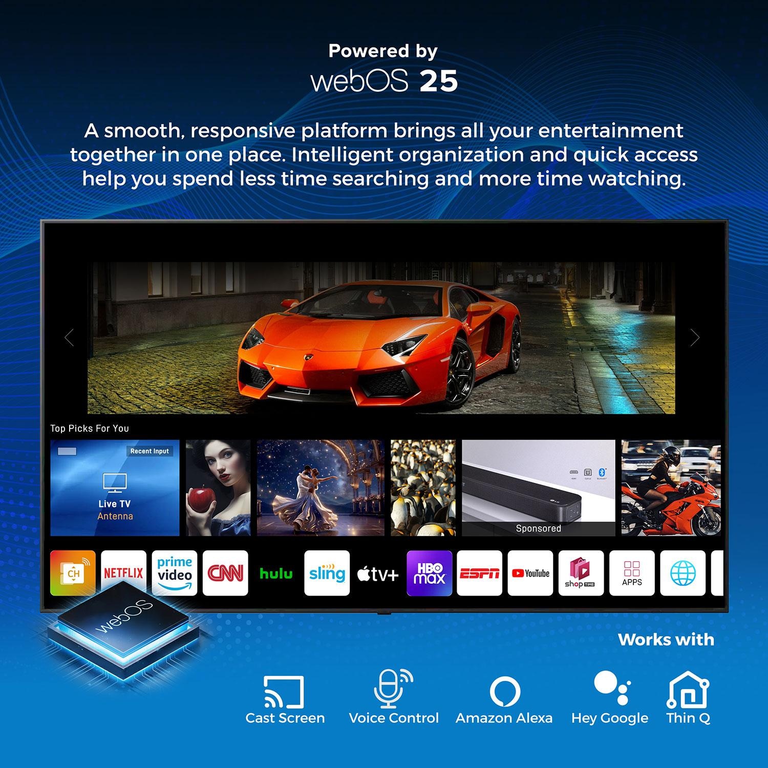 Titan L300-QNED-086 L300 Series 86-in Full Sun w/ Premium TV Cover & Roku Stick 4K QNED Smart Outdoor TV - Features - Lifestyle thumbnail