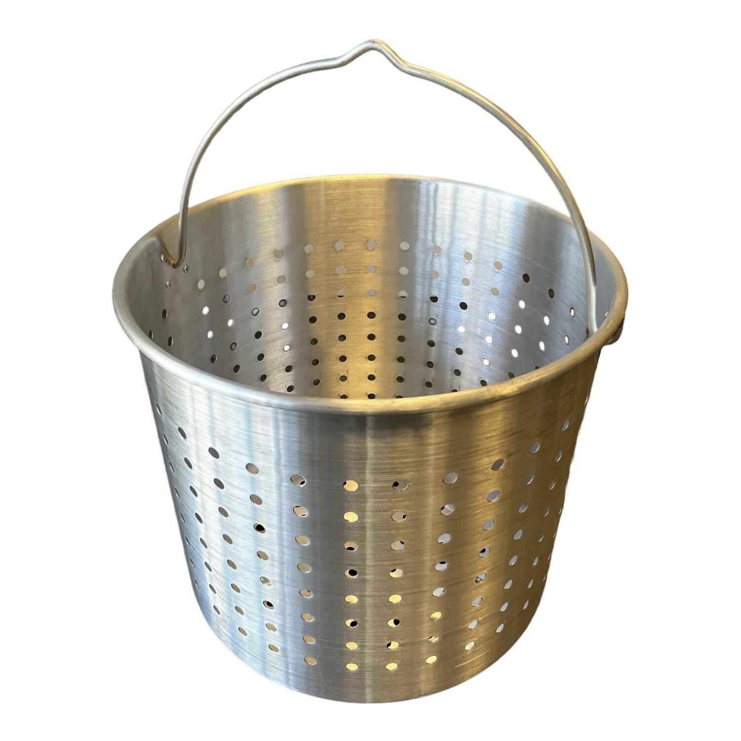 High Performance Cookers PW120-BTJ-VLV075 120 Quart Powered Seafood/Crawfish Cooker - Basket - White Background thumbnail