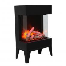 Amantii Cube 20-Inch Three Sided Freestanding Electric Fireplace W/ Leg Base - Indoor/Outdoor - CUBE-2025WM image
