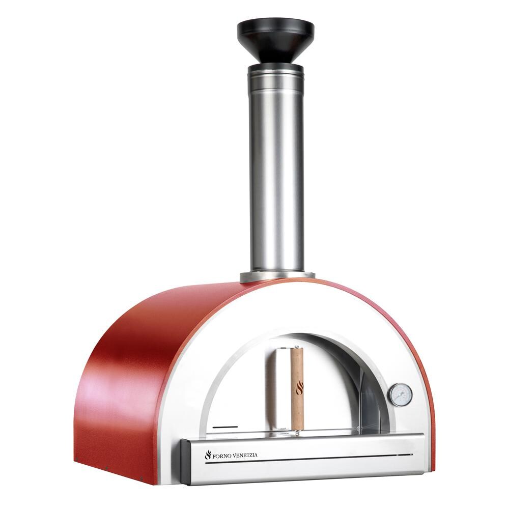 Forno Venetzia Pronto 200 33-Inch Countertop Wood-Fired Pizza Oven - Red thumbnail