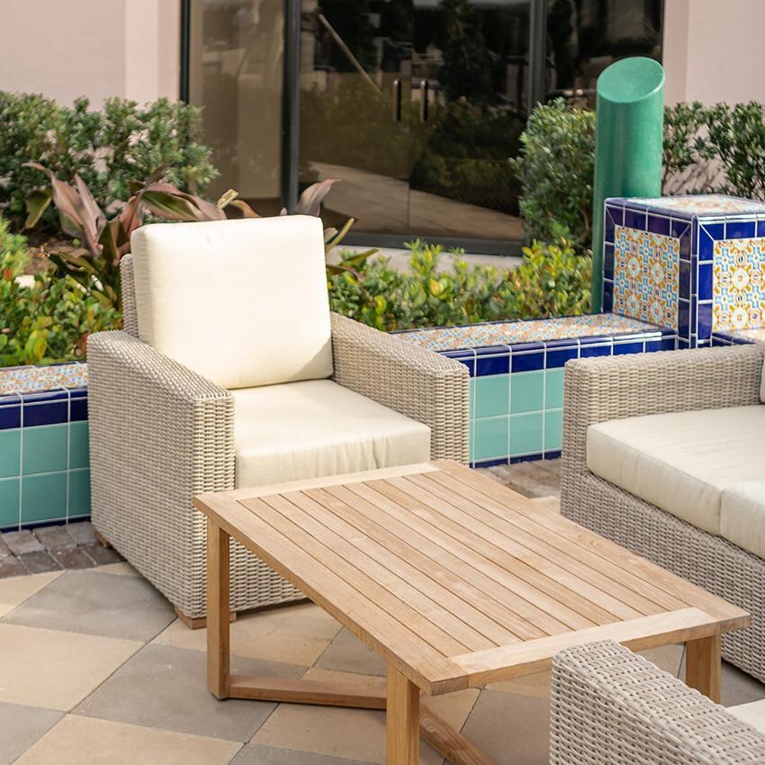 Teak + Table Charleston Rectangular Coffee Table - Lifestyle thumbnail