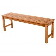 Midland 53 Inch Brown Acacia Backless Patio Bench By Walker Edison