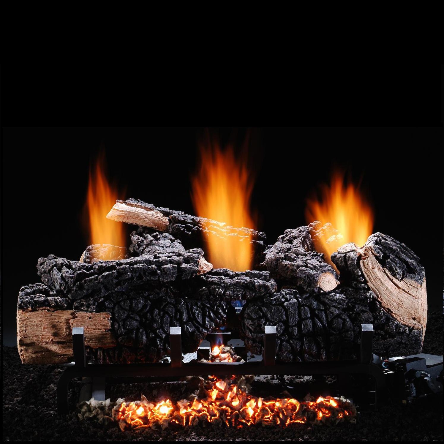 Hargrove 24-Inch Cumberland Char Vent-Free Propane Gas Log Set - Basic On/Off Remote Ready thumbnail