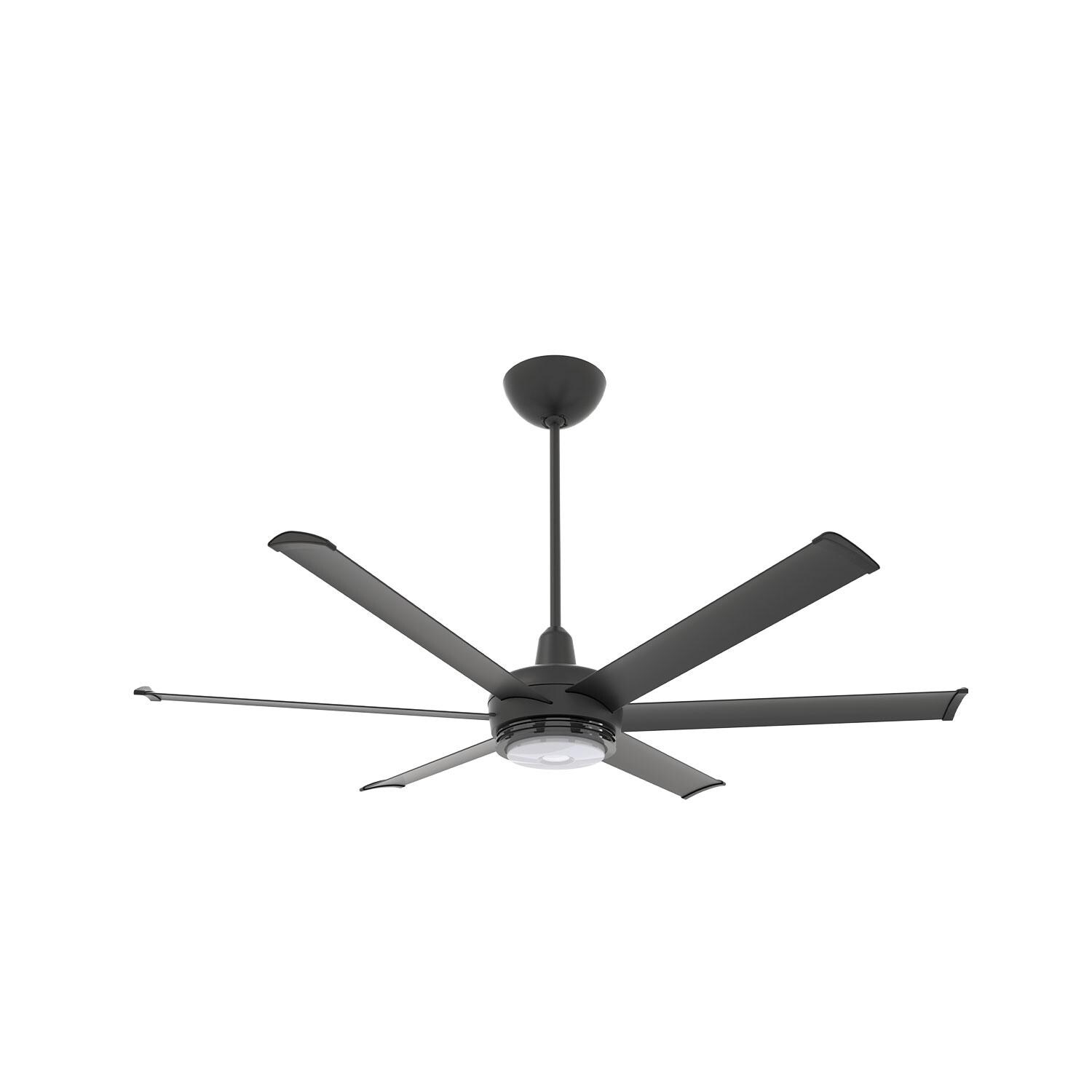 Big Ass Fans MK-ES62-052306A786I20S34 20-Inch es6 Ceiling Fan Kit Universal Mount W/ 20-Inch Ext Tube Black - W/ Light (Sold Seperately) thumbnail