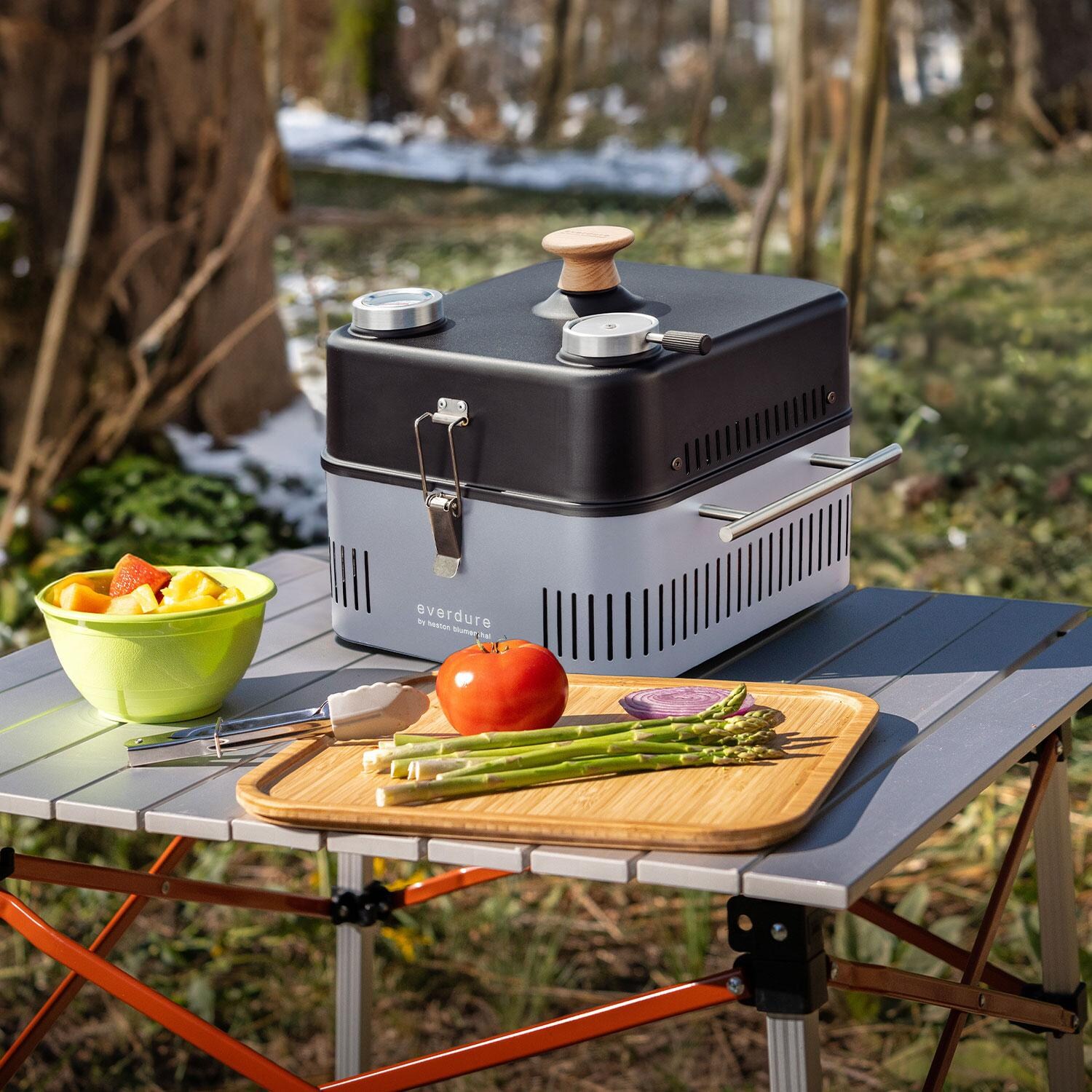 Everdure HBCUBESUS CUBE 17-Inch Portable Charcoal Grill - Lifestyle thumbnail