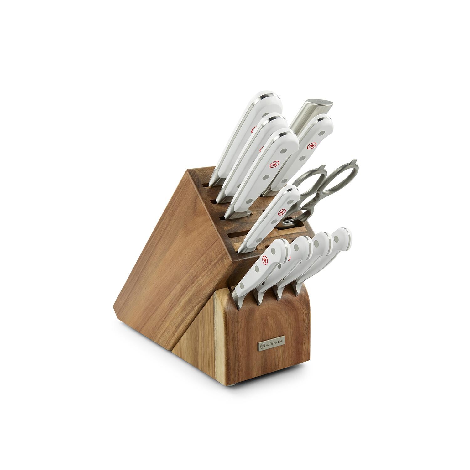 Wusthof 1090271201 Classic White 12-piece Knife Block Set - White Background thumbnail