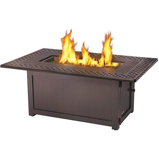 Napoleon Kensington Patioflame 56-Inch Propane Gas Fire Table With Glass Embers By Napoleon - Rectangle - KENS1-BZ
