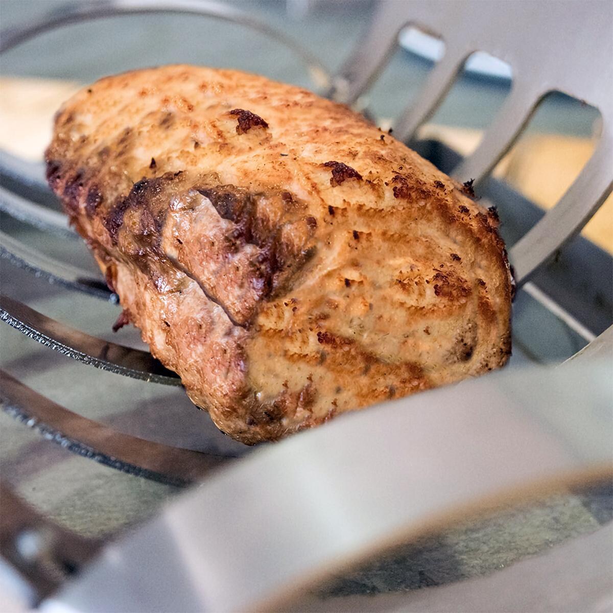 ALFA ACSUP-C30X40 Stainless Steel Rib Rack With Tray - Inverted Rack Cooking Meat thumbnail