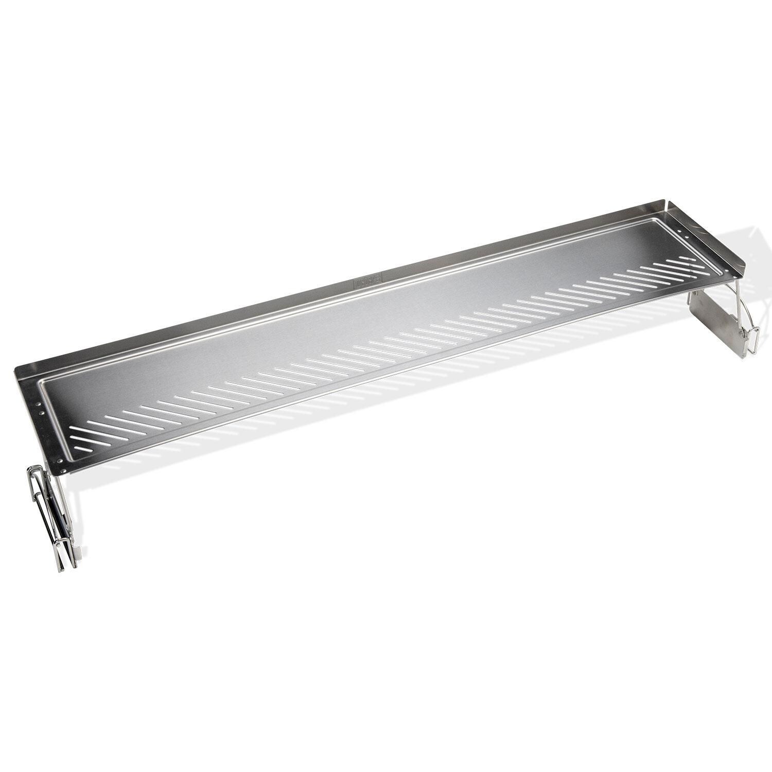 Weber 3400165 Dual-Level Warming Rack/Resting Tray for 36 Inch Slate Griddle - Rack Raised - Right Angle - White Background thumbnail