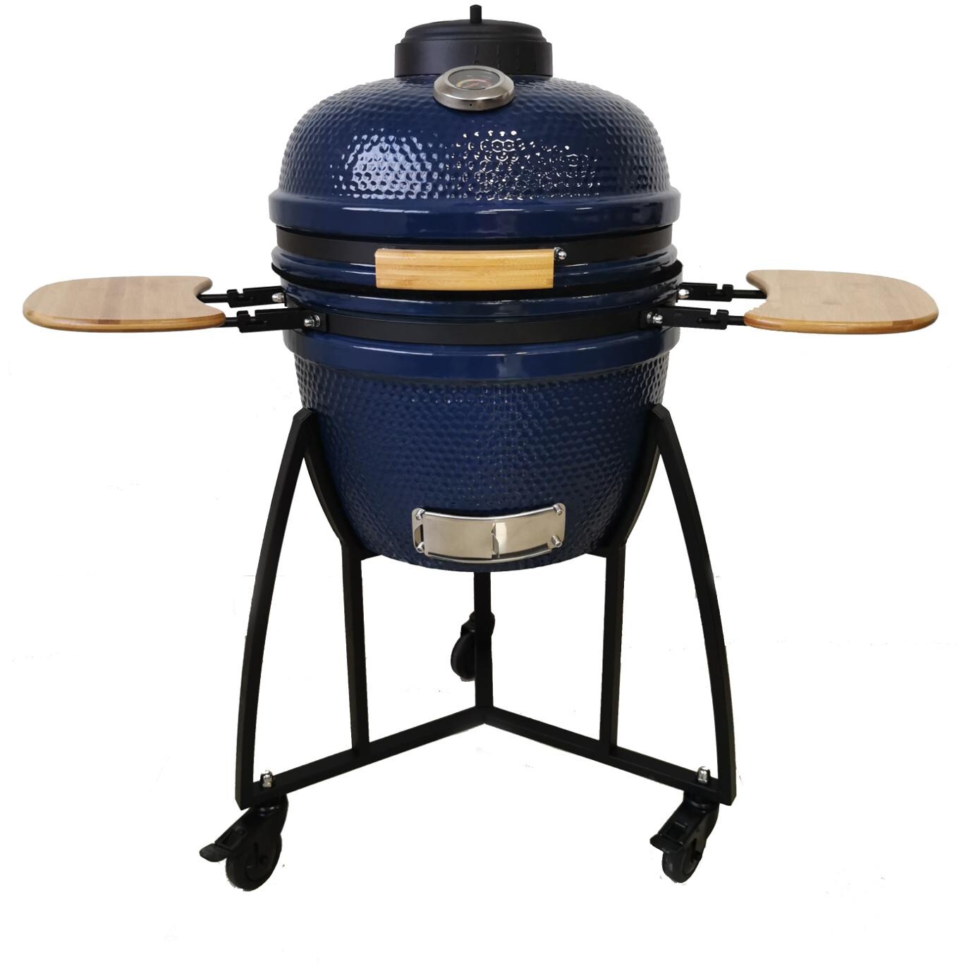 Lifesmart SCS-K18AHBLU 18-Inch Ceramic Kamado Grill With 5-Piece Accessory Bundle - Blue thumbnail