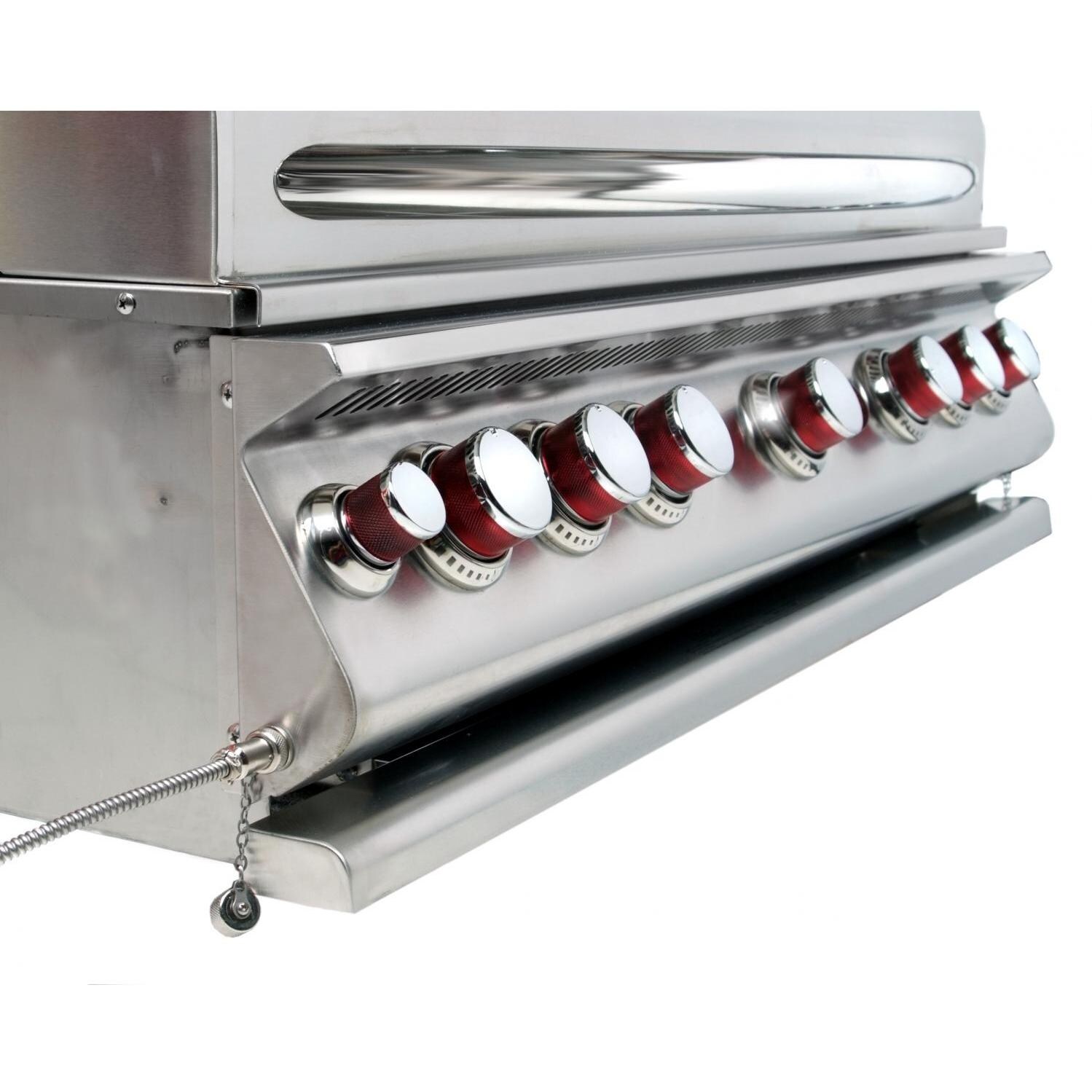 Cal Flame Gas Grills 40 Inch 5 Burner Convection Gas Grill - Left Side View of Control Panel thumbnail