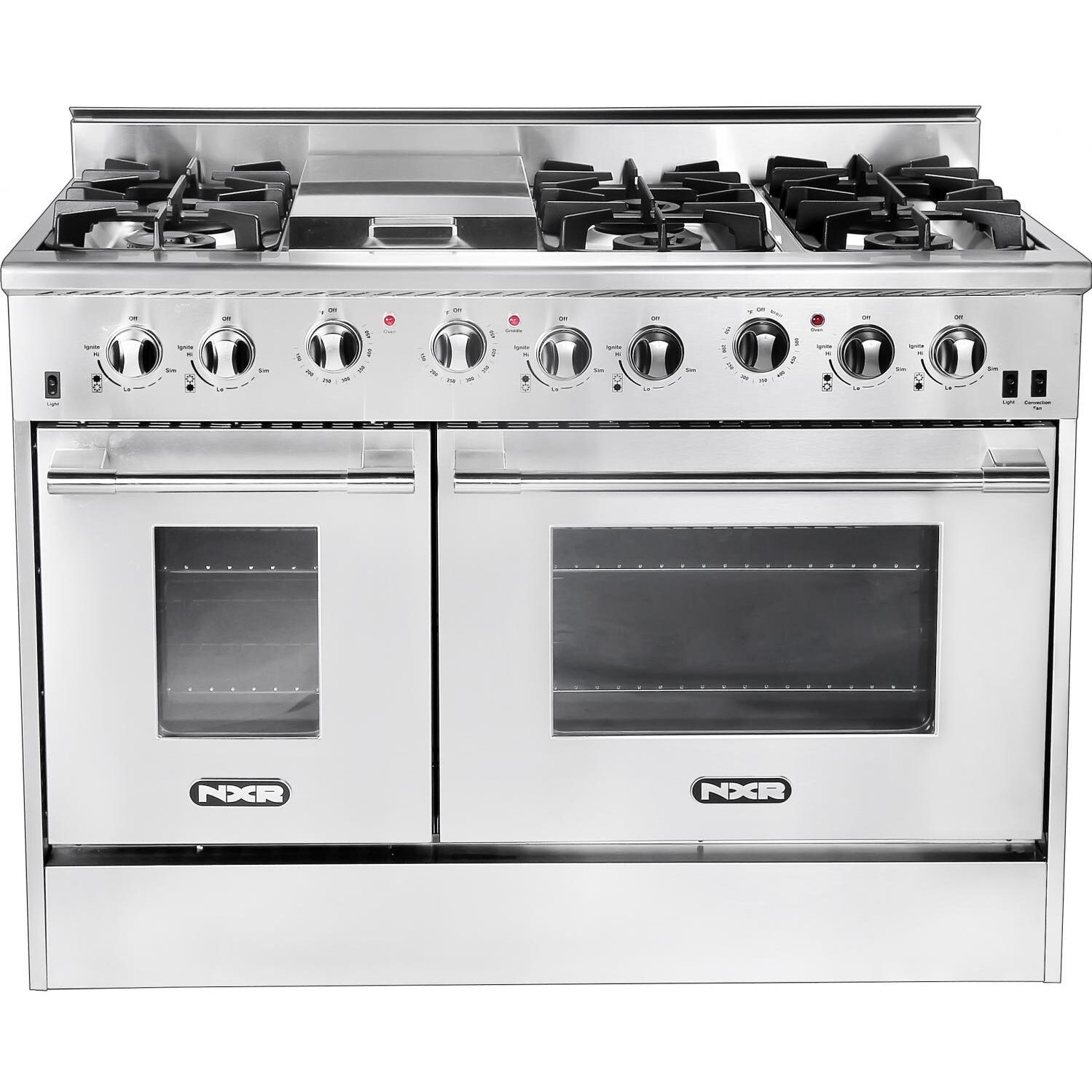 NXR 48-Inch 6-Burner And Griddle Natural Gas Professional Range DRGB4801