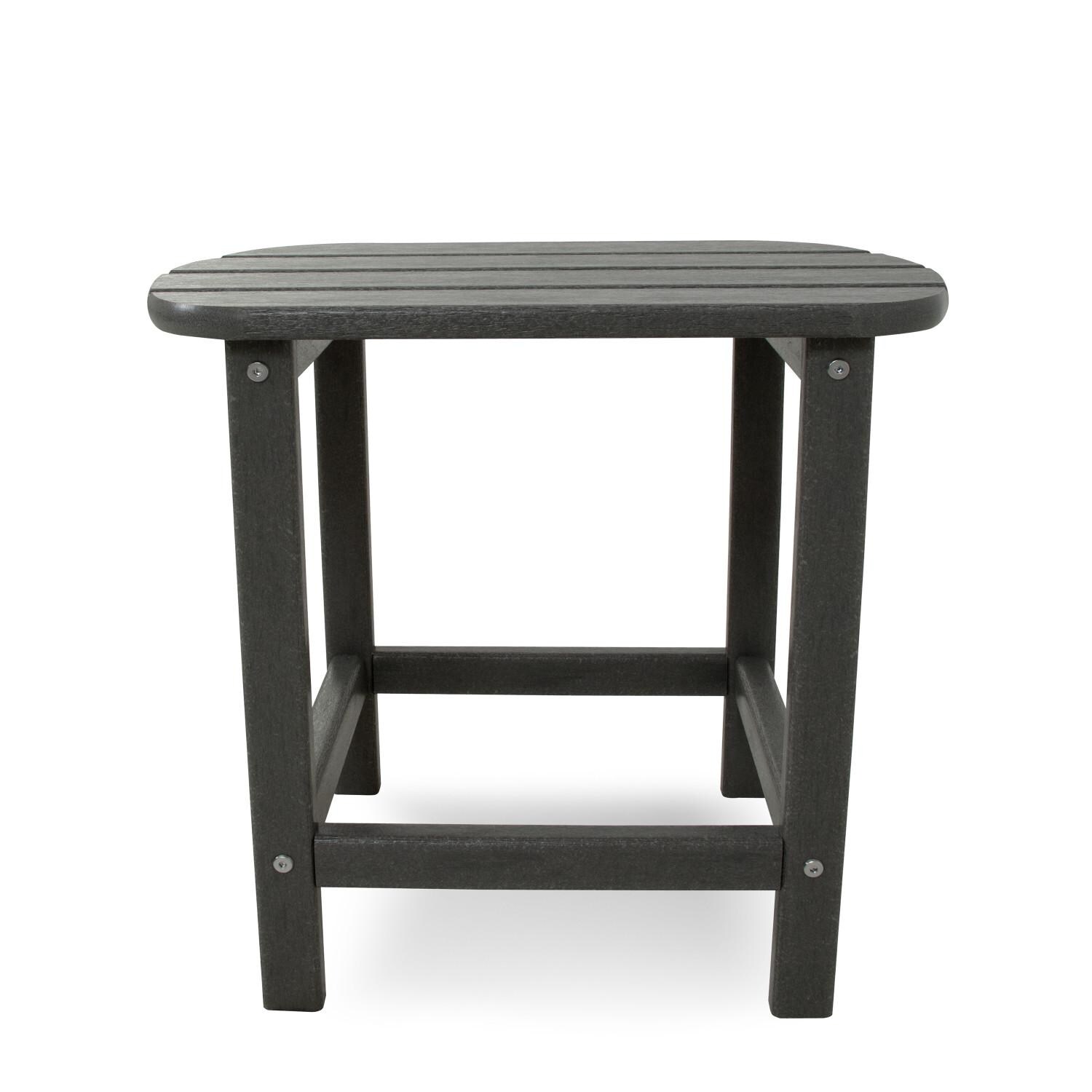 POLYWOOD SBT18GY South Beach 19 X 15-Inch Side Table - Front View thumbnail