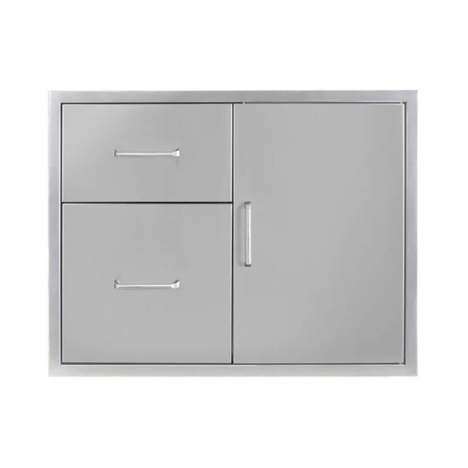 Wildfire WFDDWCOMBO3024-SS 30 x 24 304 SS Door/Drawer Combo - Display - White Background thumbnail